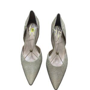 J. RENEE WOMEN'S VEEVA GOLD METALLIC D'ORSO FORMAL PUMPS SZ 9